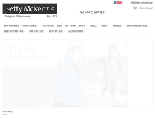 Tablet Screenshot of betty-mckenzie.com